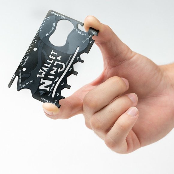 Wallet Tool 18 in 1 multi tool with Case Hiking Camping Car Garage - Picture 1 of 8